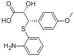 (2S,3s)-3-(2-amino-phenylsulfanyl)-2-hydroxy-3-(4-methoxy-phenyl)-propionic acidStructure,30193-57-8Structure (2S,3s)-3-(2-amino-phenylsulfanyl)-2-hydroxy-3-(4-methoxy-phenyl)-propionic acid Structure,30193-57-8Structure