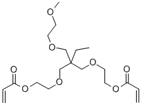 Trimethylolpropane ethoxylate (1 EO/OH) methyl ether diacrylateStructure,302911-84-8Structure Trimethylolpropane ethoxylate (1 EO/OH) methyl ether diacrylate Structure,302911-84-8Structure
