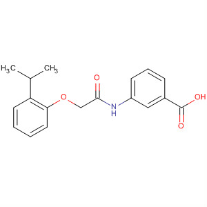 3-(2-(2-Isopropylphenoxy)acetamido)benzoic acidStructure,304890-52-6Structure 3-(2-(2-Isopropylphenoxy)acetamido)benzoic acid Structure,304890-52-6Structure