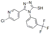 5-(6-Chloro-3-pyridyl)-4-[3-(trifluoromethyl)phenyl]-4H-1,2,4-triazole-3-thiol Structure,306936-75-4Structure