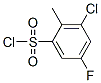 3-Chloro-5-fluoro-2-methylbenzene sulfonyl chloride Structure,306937-30-4Structure
