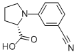 N-(3-氰基苯基)-l-脯氨酸結(jié)構(gòu)式_308108-11-4結(jié)構(gòu)式