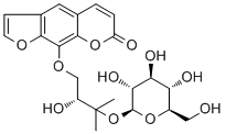 Heraclenol 3’-o-beta-d-glucopyranosideStructure,32207-10-6Structure Heraclenol 3’-o-beta-d-glucopyranoside Structure,32207-10-6Structure