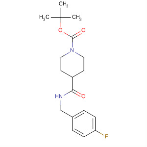 Tert-butyl 4-((4-fluorobenzyl)carbamoyl)piperidine-1-carboxylate Structure,327048-63-5Structure