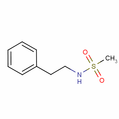 N-苯乙基甲烷磺胺結(jié)構(gòu)式_33893-36-6結(jié)構(gòu)式