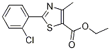 5-Thiazolecarboxylic acid, 2-(2-chlorophenyl)-4-methyl-, ethyl esterStructure,338982-17-5Structure 5-Thiazolecarboxylic acid, 2-(2-chlorophenyl)-4-methyl-, ethyl ester Structure,338982-17-5Structure