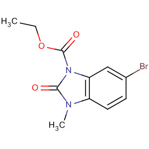 1H-benzimidazole-1-carboxylic acid, 6-bromo-2,3-dihydro-3-methyl-2-oxo-, ethyl esterStructure,339013-60-4Structure 1H-benzimidazole-1-carboxylic acid, 6-bromo-2,3-dihydro-3-methyl-2-oxo-, ethyl ester Structure,339013-60-4Structure