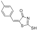 (5E)-2-Mercapto-5-(4-methylbenzylidene)-1,3-thiazol-4(5H)-oneStructure,33992-80-2Structure (5E)-2-Mercapto-5-(4-methylbenzylidene)-1,3-thiazol-4(5H)-one Structure,33992-80-2Structure