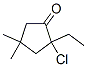 Cyclopentanone,2-chloro-2-ethyl-4,4-dimethyl-Structure,344259-73-0Structure Cyclopentanone,2-chloro-2-ethyl-4,4-dimethyl- Structure,344259-73-0Structure