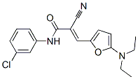 n-(3-氯苯基)-2-氰基-3-[5-(二乙基氨基)-2-呋喃]-2-丙酰胺結構式_366818-65-7結構式
