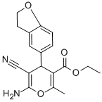 Ethyl 6-amino-5-cyano-4-(2,3-dihydro-1-benzofuran-5-yl)-2-methyl-4h-pyran-3-carboxylateStructure,368870-00-2Structure Ethyl 6-amino-5-cyano-4-(2,3-dihydro-1-benzofuran-5-yl)-2-methyl-4h-pyran-3-carboxylate Structure,368870-00-2Structure