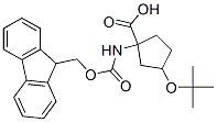 (9ci)-3-(1,1-二甲基乙氧基)-1-[[(9h-芴-9-基甲氧基)羰基]氨基]-環(huán)戊烷羧酸結(jié)構(gòu)式_369403-19-0結(jié)構(gòu)式