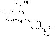 2-(4-二羥基硼)苯基-4-羧基-6-甲基喹啉結構式_373384-16-8結構式