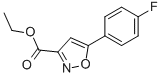 5-(4-Fluoro-phenyl)-isoxazole-3-carboxylic acid ethyl esterStructure,377052-00-1Structure 5-(4-Fluoro-phenyl)-isoxazole-3-carboxylic acid ethyl ester Structure,377052-00-1Structure