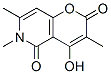 (9Ci)-4-羥基-3,6,7-三甲基-2H-吡喃并[3,2-C]吡啶-2,5(6H)-二酮結構式_380634-00-4結構式