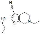 (9CI)-6-乙基-4,5,6,7-四氫-2-(丙基氨基)-噻吩并[2,3-c]吡啶-3-甲腈結(jié)構(gòu)式_380659-97-2結(jié)構(gòu)式