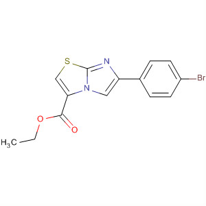 6-(4-溴苯基)咪唑并[2,1-b][1,3]噻唑-3-羧酸乙酯結(jié)構(gòu)式_393107-89-6結(jié)構(gòu)式