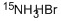 Ammonium-15n bromideStructure,39466-31-4Structure Ammonium-15n bromide Structure,39466-31-4Structure