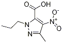 3-Methyl-4-nitro-1-propyl-1H-Pyrazole-5-carboxylic acidStructure,39658-17-8Structure 3-Methyl-4-nitro-1-propyl-1H-Pyrazole-5-carboxylic acid Structure,39658-17-8Structure