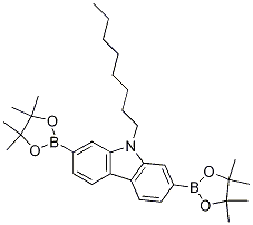 9-Octyl-2,7-bis(4,4,5,5-tetramethyl-1,3,2-dioxaborolan-2-yl)-9h-carbazoleStructure,406726-92-9Structure 9-Octyl-2,7-bis(4,4,5,5-tetramethyl-1,3,2-dioxaborolan-2-yl)-9h-carbazole Structure,406726-92-9Structure