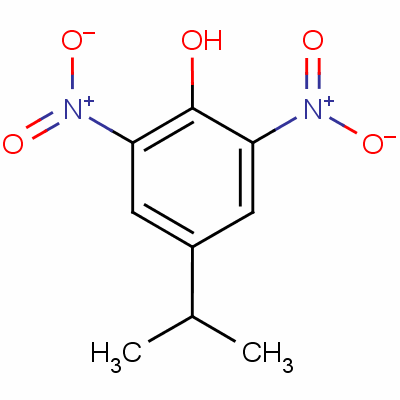 Phenol,4-(1-methylethyl)-2,6-dinitro-Structure,4097-47-6Structure Phenol,4-(1-methylethyl)-2,6-dinitro- Structure,4097-47-6Structure