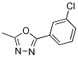 2-(3-Chlorophenyl)-5-methyl-1,3,4-oxadiazoleStructure,41420-93-3Structure 2-(3-Chlorophenyl)-5-methyl-1,3,4-oxadiazole Structure,41420-93-3Structure