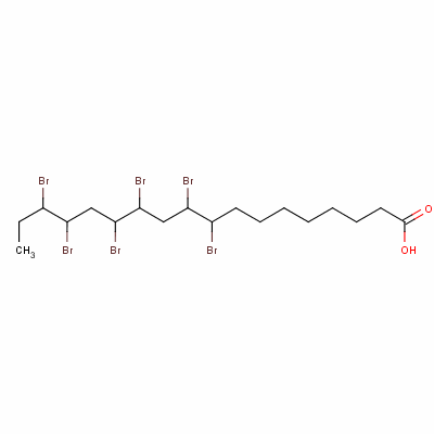 六溴硬脂酸結(jié)構(gòu)式_4167-08-2結(jié)構(gòu)式