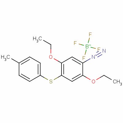 2,5-Diethoxy-4-(p-tolylthio)benzenediazonium tetrafluoroborateStructure,41749-18-2Structure 2,5-Diethoxy-4-(p-tolylthio)benzenediazonium tetrafluoroborate Structure,41749-18-2Structure