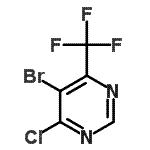 5-Bromo-4-chloro-6-(trifluoromethyl)pyrimidineStructure,425392-76-3Structure 5-Bromo-4-chloro-6-(trifluoromethyl)pyrimidine Structure,425392-76-3Structure