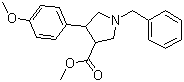 Methyl 1-benzyl-4-(4-methoxyphenyl)pyrrolidine-3-carboxylateStructure,438492-38-7Structure Methyl 1-benzyl-4-(4-methoxyphenyl)pyrrolidine-3-carboxylate Structure,438492-38-7Structure
