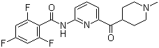 2,4,6-三氟-N-[6-[(1-甲基-4-哌啶基)羰基]-2-吡啶基]苯甲酰胺結構式_439239-90-4結構式