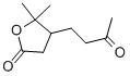 2 (3H)-furanone, dihydro-5,5-dimethyl-4-(3-oxobutyl)-Structure,4436-81-1Structure 2 (3H)-furanone, dihydro-5,5-dimethyl-4-(3-oxobutyl)- Structure,4436-81-1Structure