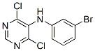 N-(3-溴苯基)-4,6-二氯嘧啶-5-胺結(jié)構(gòu)式_454685-38-2結(jié)構(gòu)式