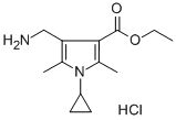 Ethyl 4-(aminomethyl)-1-cyclopropyl-2,5-dimethyl-1h-pyrrole-3-carboxylate hydrochlorideStructure,465515-33-7Structure Ethyl 4-(aminomethyl)-1-cyclopropyl-2,5-dimethyl-1h-pyrrole-3-carboxylate hydrochloride Structure,465515-33-7Structure