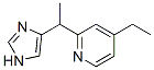 (9CI)-4-乙基-2-[1-(1H-咪唑-4-基)乙基]-吡啶結(jié)構(gòu)式_469863-96-5結(jié)構(gòu)式