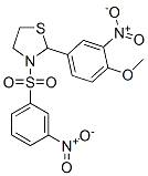 (9CI)-2-(4-甲氧基-3-硝基苯基)-3-[(3-硝基苯基)磺?；鵠-噻唑烷結(jié)構(gòu)式_477515-77-8結(jié)構(gòu)式