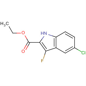 Ethyl 5-chloro-3-fluoroindole-2-carboxylateStructure,480450-92-8Structure Ethyl 5-chloro-3-fluoroindole-2-carboxylate Structure,480450-92-8Structure