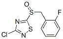 3-Chloro-5-(2-fluorobenzylsulfinyl)-1,2,4-thiadiazoleStructure,486997-72-2Structure 3-Chloro-5-(2-fluorobenzylsulfinyl)-1,2,4-thiadiazole Structure,486997-72-2Structure