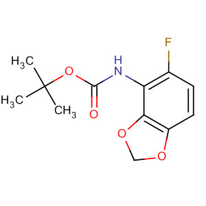 Tert-butyl (5-fluoro-1,3-benzodioxol-4-yl)carbamateStructure,492444-09-4Structure Tert-butyl (5-fluoro-1,3-benzodioxol-4-yl)carbamate Structure,492444-09-4Structure
