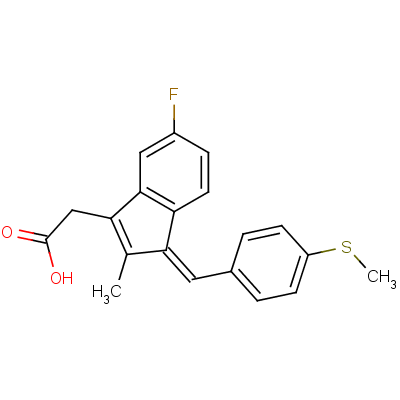 Sulindac sulfideStructure,49627-27-2Structure Sulindac sulfide Structure,49627-27-2Structure