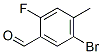 Benzaldehyde, 5-bromo-2-fluoro-4-methyl-Structure,497224-12-1Structure Benzaldehyde, 5-bromo-2-fluoro-4-methyl- Structure,497224-12-1Structure