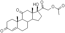 醋酸可的松結(jié)構(gòu)式_50-04-4結(jié)構(gòu)式