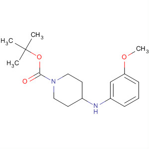 Tert-butyl 4-(3-methoxyphenylamino)piperidine-1-carboxylateStructure,501673-68-3Structure Tert-butyl 4-(3-methoxyphenylamino)piperidine-1-carboxylate Structure,501673-68-3Structure