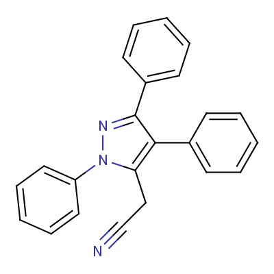 1,3,4-Triphenyl-1h-pyrazole-5-acetonitrileStructure,50270-55-8Structure 1,3,4-Triphenyl-1h-pyrazole-5-acetonitrile Structure,50270-55-8Structure