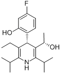 3-Pyridinemethanol, 5-ethyl-4-(4-fluoro-2-hydroxyphenyl)-a-methyl-2,6-bis(1-methylethyl)-, (aS,4S)-Structure,503610-10-4Structure 3-Pyridinemethanol, 5-ethyl-4-(4-fluoro-2-hydroxyphenyl)-a-methyl-2,6-bis(1-methylethyl)-, (aS,4S)- Structure,503610-10-4Structure