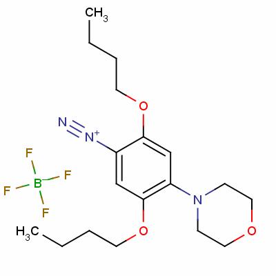 2,5-Dibutoxy-4-(4-morpholinyl)benzenediazonium tetrafluoroborateStructure,50543-78-7Structure 2,5-Dibutoxy-4-(4-morpholinyl)benzenediazonium tetrafluoroborate Structure,50543-78-7Structure