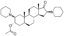 2β,16β-dipiperidino-5α-androstan-3α-ol-17-one 3-acetateStructure,50588-23-3Structure 2β,16β-dipiperidino-5α-androstan-3α-ol-17-one 3-acetate Structure,50588-23-3Structure