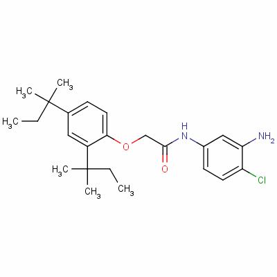N-(3-amino-4-chlorophenyl)-2-(2,4-di-tert-pentylphenoxy)acetamideStructure,50671-00-6Structure N-(3-amino-4-chlorophenyl)-2-(2,4-di-tert-pentylphenoxy)acetamide Structure,50671-00-6Structure