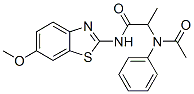 (9CI)-2-(乙?；交被?-N-(6-甲氧基-2-苯并噻唑)-丙酰胺結(jié)構(gòu)式_50827-33-3結(jié)構(gòu)式