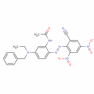 N-[2-[(2-氰基-4,6-二硝基苯基)氮雜]-5-[乙基 (苯基甲基)氨基]苯基]乙酰胺結(jié)構(gòu)式_50963-62-7結(jié)構(gòu)式
